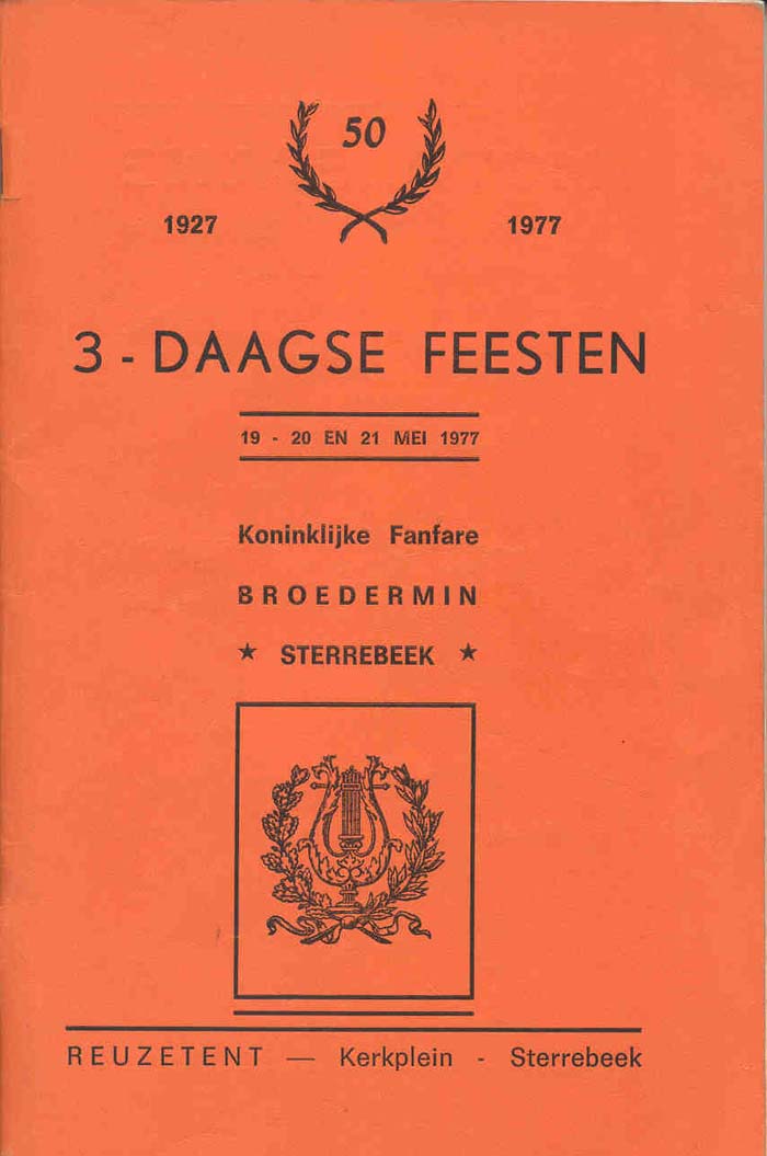 Programmaboekje 50-jarig bestaan
