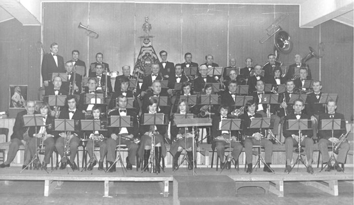 1973 - Eerste concert in uniform