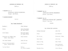 Binnenkant programmaboekje concert 1993